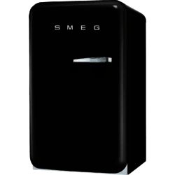 Smeg FAB10LNE 55cm 'Retro Style' Home Bar Fridge and Icebox in Black with Left Hand Hinge